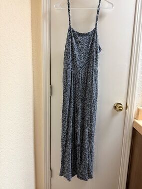 Old Navy Blue Floral Jumpsuit
